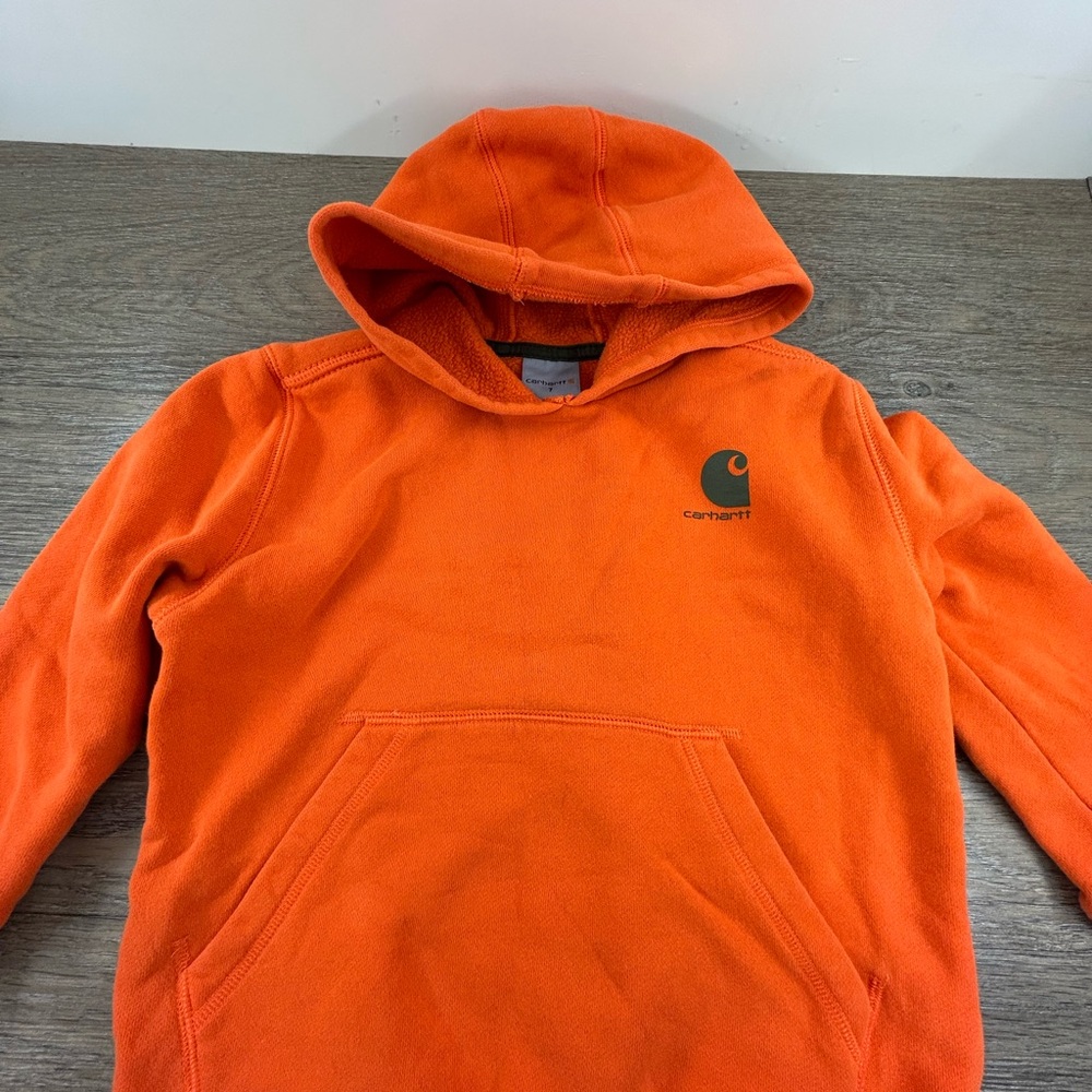 Carhartt Boys Vibrant Orange Hoodie